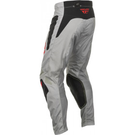 Pantalon FLY RACING Kinetic SYM - gris clair/rouge/noir