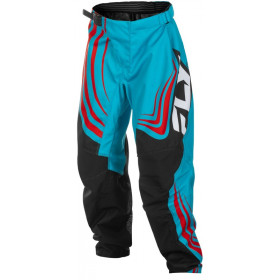 Pantalon enfant FLY RACING F-16 - Cyan/noir/rouge