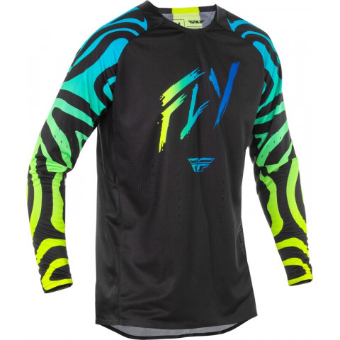 Maillot FLY RACING Evolution DST S.E. Zen - noir/bleu/Hi-Vis