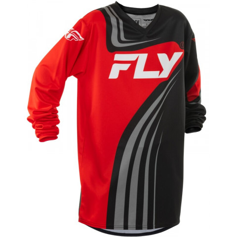 Maillot enfant FLY RACING F-16 - noir/rouge/blanc