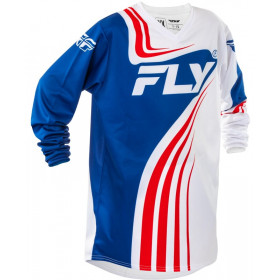 Maillot enfant FLY RACING F-16 - rouge/blanc/bleu