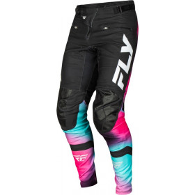 Pantalon vélo FLY RACING Rayce - fuschia/noir/teal