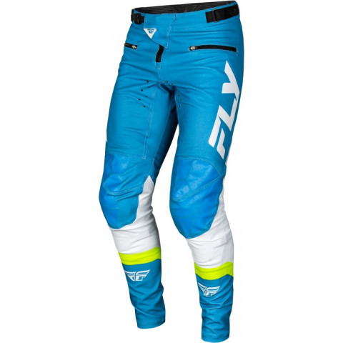 Pantalon vélo FLY RACING Rayce - bleu/blanc/vert citron