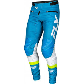 Pantalon vélo FLY RACING Rayce - bleu/blanc/vert citron