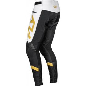 Pantalon vélo FLY RACING Rayce - blanc/noir/or