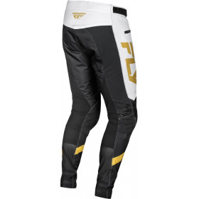 Pantalon vélo FLY RACING Rayce - blanc/noir/or