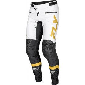 Pantalon vélo FLY RACING Rayce - blanc/noir/or