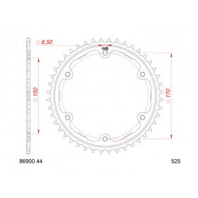 Couronne AFAM acier standard 86900 - 525