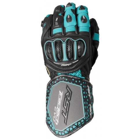 Gants femme RST TracTech Evo 4 -  noir/aqua/gris