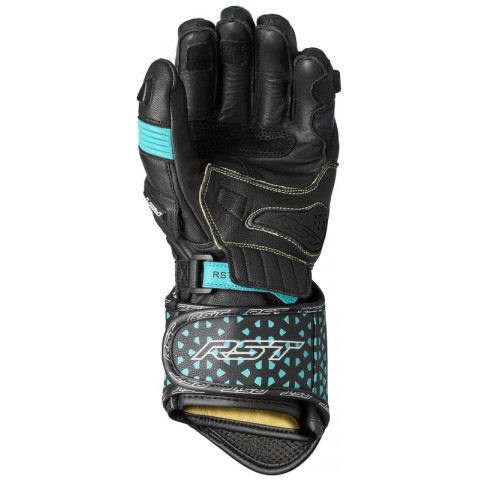 Gants femme RST TracTech Evo 4 -  noir/aqua/gris