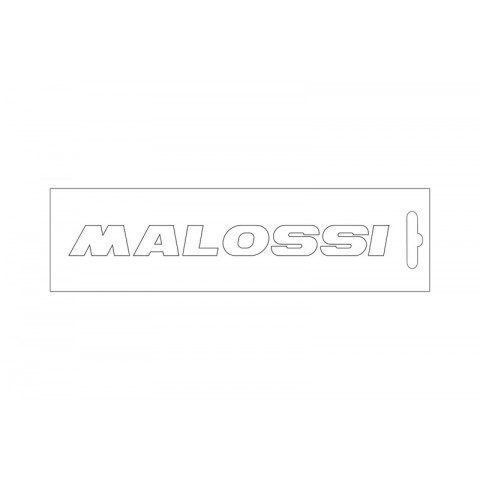 Stickers MALOSSI blanc - 14 cm