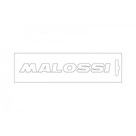 Stickers MALOSSI blanc - 14 cm