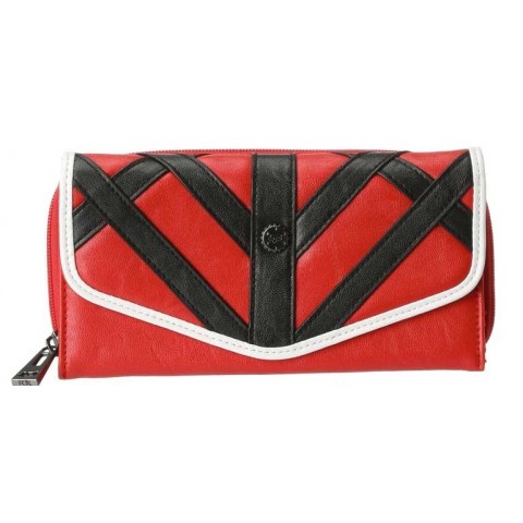 GIRLS ULTIMATE TRIFOLD CHECKBOOK RED NS