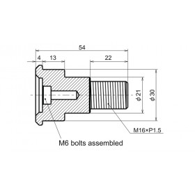 DAYTONA Adapter For Barend Mirror Yam. MT07/09 XSR900