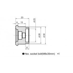 DAYTONA Adapter For Barend Mirror Kawa Z1000/800 , ER-6N