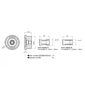 DAYTONA Adapter For Barend Mirror Universal