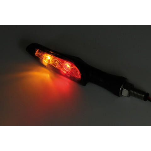 KOSO LED Taillight/indicato INFINITY, Black, Smoke lens