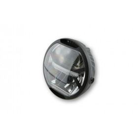 KOSO LED Headlight, Black, Side Mount