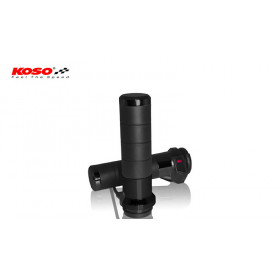 KOSO Hot Grips For HD With Normal Gas, Black