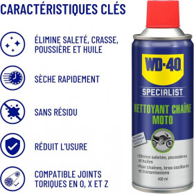 Kit d'entretient de chaîne WD-40 Specialist - 2x Spray 400ml