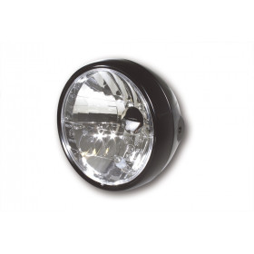 HIGHSIDER smart Headlight, 6 1/2 metal housing black satin finished, with parking light