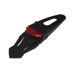 HIGHSIDER smart LED taillight, red glass, with universal rear plastic in black