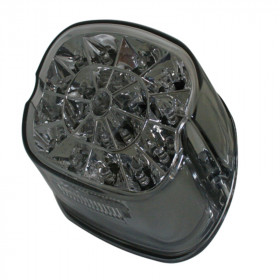 HIGHSIDER smart LED taillight, tinted glass and chrome reflector, for many HD models 1973-1998