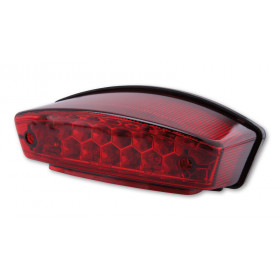 HIGHSIDER smart LED taillight MONSTER, red glass, E-approved