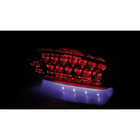 HIGHSIDER smart LED taillight MONSTER, red glass, E-approved