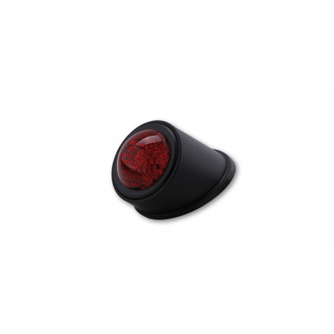 HIGHSIDER smart LED taillight OLD SCHOOL TYP1, black, red glass, E-approved