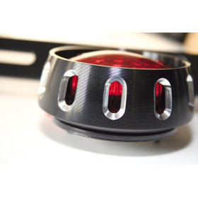 HIGHSIDER smart Miles Led Tail Light, Black Housing, Red Glass