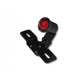 HIGHSIDER smart LED taillight OLD SCHOOL TYP3, black, red glass, with number plate holder