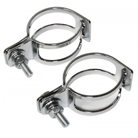 HIGHSIDER smart Indicator clamp, two-piece, chrome-plated, pipe mounting 39-42mm