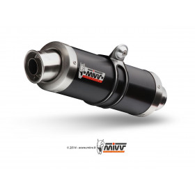 Silencieux MIVV GP inox brossé noir Suzuki GSR 750