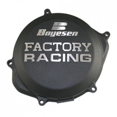 Couvercle de carter d'embrayage BOYESEN Factory Racing alu noir Honda CRF450R/RX