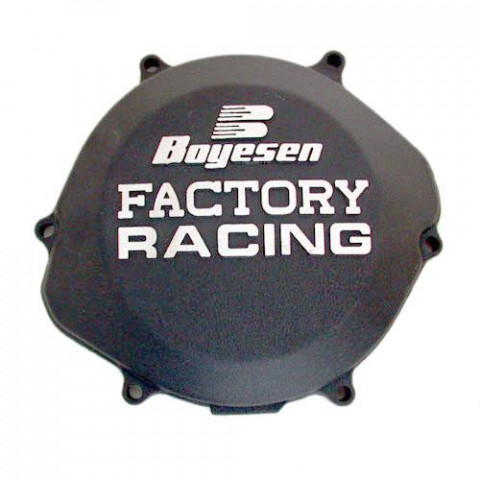 Couvercle de carter d'embrayage BOYESEN Factory Racing alu noir Honda CR250R