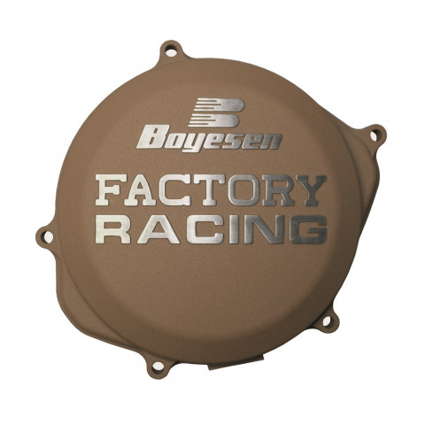 Couvercle de carter d’embrayage BOYESEN Factory Racing alu couleur magnésium KTM SX-F250/350 Husqvarna FC250/350