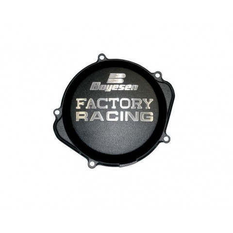 Couvercle de carter d'embrayage BOYESEN Factory Racing alu noir Honda CRF450R