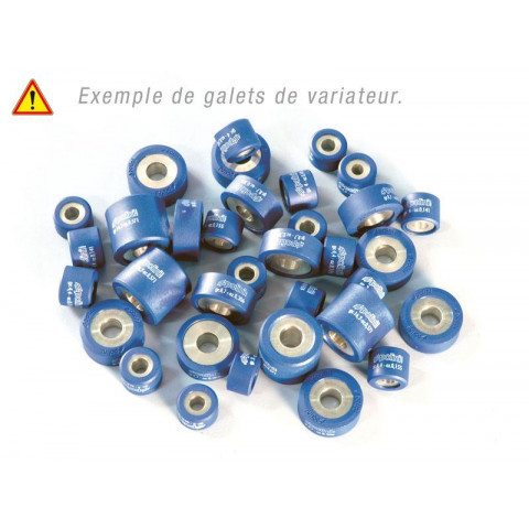 Jeu de 6 galets POLINI 19x17mm, 7,2g, coloris blanc, pour variateur PN241646