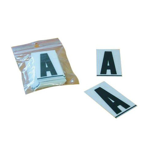 Caractères PLAQUES 4,5cm PVC " P" PRO PLAQUES 4,5cm 50 pièces