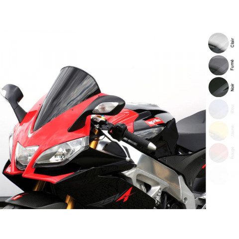 BULLE RACING CLAIR POUR APRILIA 1000 RSV4 09