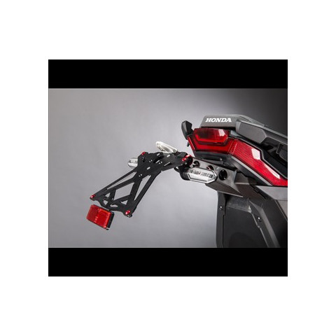 Support de plaque réglable LIGHTECH noir Honda X-Adv