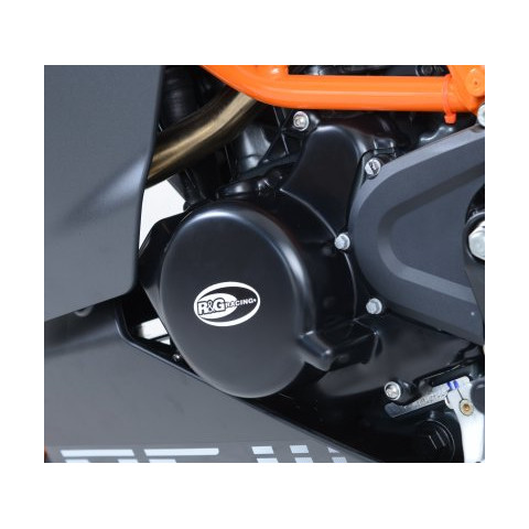 Couvre-carter gauche noir R&G RACING KTM RC125/200