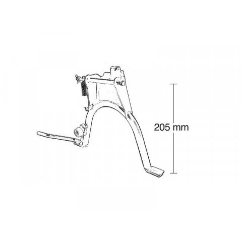 BEQUILLE CENTRALE POUR YAMAHA SLIDER 50 MBK STUNT 50