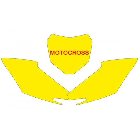 Fonds de plaque BLACKBIRD noir Honda CRF250R/450R