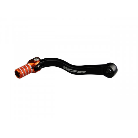 Sélecteur de vitesse SCAR noir mat/embout orange KTM SXF450