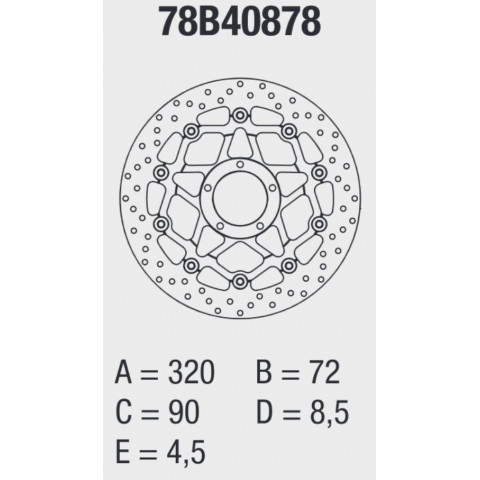 Disque de frein avant Brembo Serie ORO rond flottant Ducati MULTISTRADA 1200