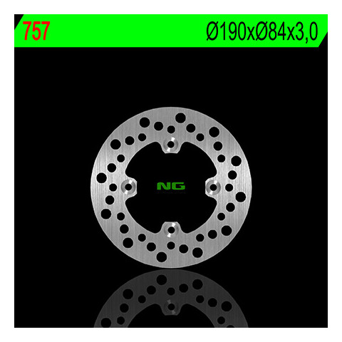 Disque de frein arrière droit NG 757 rond fixe Yamaha