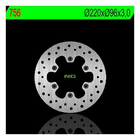 Disque de frein avant gauche NG 756 rond fixe Kawasaki