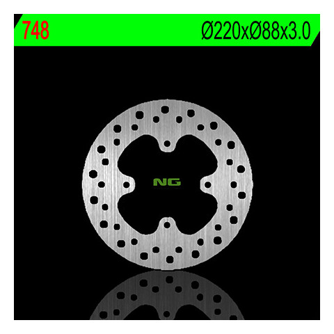 Disque de frein avant gauche NG 748 rond fixe Honda